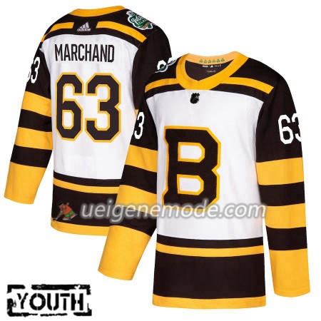 Kinder Eishockey Boston Bruins Trikot Brad Marchand 63 2019 Winter Classic Adidas Weiß Authentic